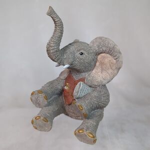 Tuskers Hot Tip Elephant Newspaper Pocket Watch Vest 5" Vintage 1997 Paw Prints